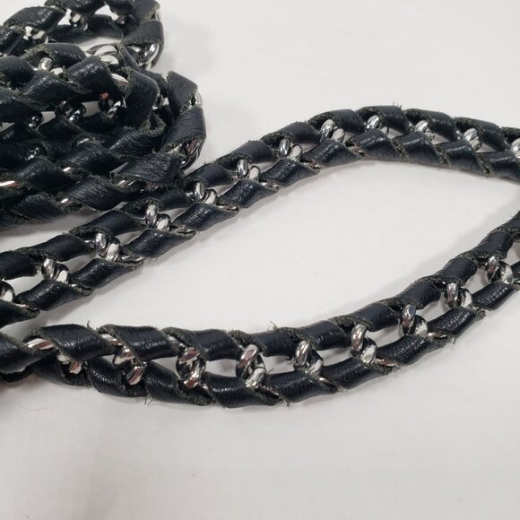 Aimee Kestenberg Crossbody Purse Bag Handbag Black Leather - Picture 11 of 11